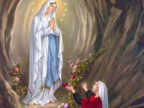 Preghiera del malato alla Madonna di Lourdes (fonte: wikimedia commons)
